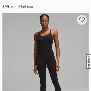 Lululemon Athletica Black Bodysuit